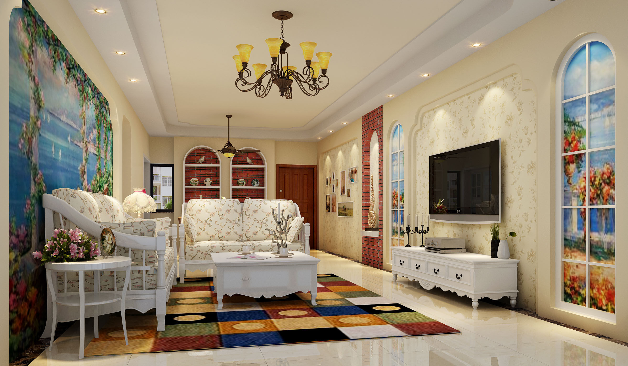 轻美式风格三居室装修注意什么