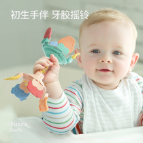Baby toys rattling newborn childrens educational early education grasping can bite gutta gum 0-3-6 months baby 1 year old one