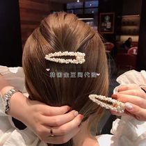 South Korea East Gate imported summer new product mura elegant pearl net red side clip hairclip clip female