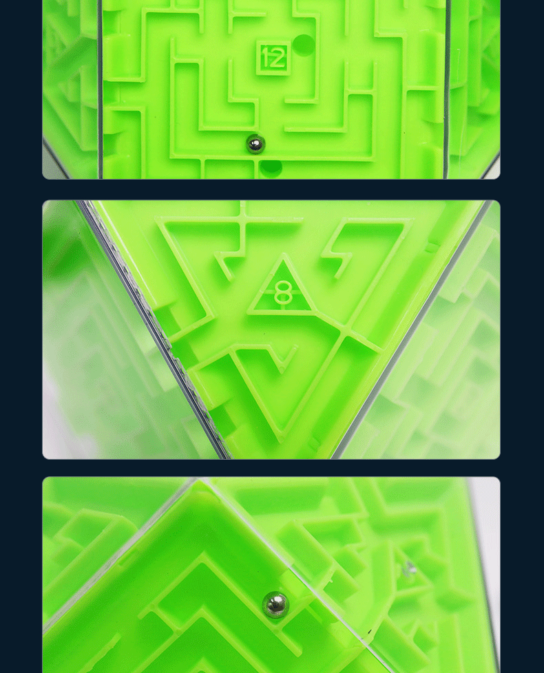 最强大脑魔3d立体宫球玩具3d魔幻迷宫学生智力闯关方形魔方玩具