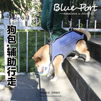 Blue Port Elderly Dog Assisted Walking-Mediated Recovery Travel Traction Rope Out of Old Dog Bag Tide