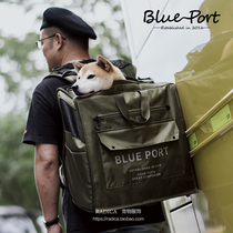 blueport pet out for double shoulder backpack dog cat universal travel bag anti-stress shading ventilation large number dog bag