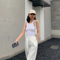 HUYIFAN I-shaped small sling knitted vest women wear sexy slim tight short inner sleeveless top