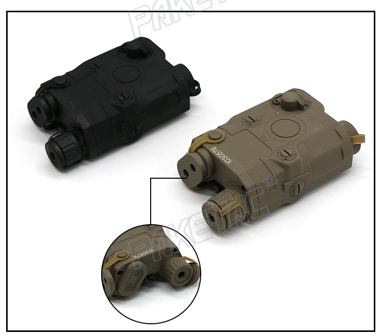 帕克户外高品质 水弹枪锦明peq15电池盒 红镭射绿激光led灯功能盒_8折