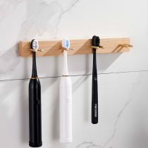 Toothbrush Rack Perforated Toilet Shelve Toilet Shelve Log Brass Simple Wash Table Containing electric toothbrush holder