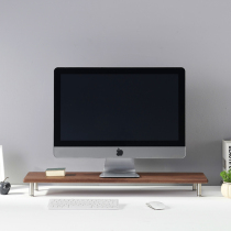 Black Walnuts Solid Wood Heightening Rack Computer Display TV Heightening Shelf Office Desktop Containing Shelf