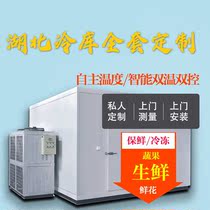 Small cold storage full set of equipment customized fruit and vegetable fresh-keeping refrigerated seafood frozen freezer refrigeration unit