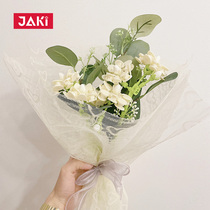 JAKI Jiachi building blocks flower romantic ins wind tennis red flowers bouquet diy assembled for girls seven New Years Eve gifts