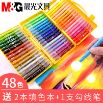 Morning Gloss Oil Painting Stick 36 Colors 24 Colors 48 Spin Grease Pencil Water Soluble Children's Painting Set Kindergarten Color Pen Washable Baby Color Oil Wholesale Painting Colorful Stick Safe