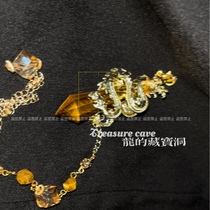 Dragons Treasure Cave|Tie the Dragon|Original God Zhonglis hand-made tiger eye stone pendulum