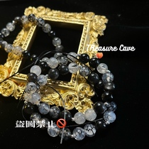 Dragons Treasure Cave|Daily Commuting Handmade Bracelet Niche Impression Jewelry Agate Silver Obsidian