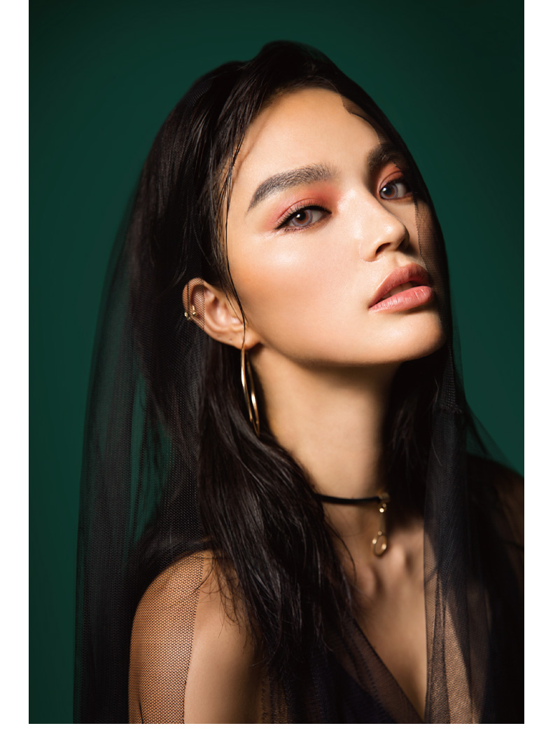 2片装月抛卡门wakeup美瞳混血自然大直径韩国近视彩色隐形眼镜灰