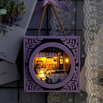 Model house diy hut adult toy relief small house model decoration Villa hand-made time gift