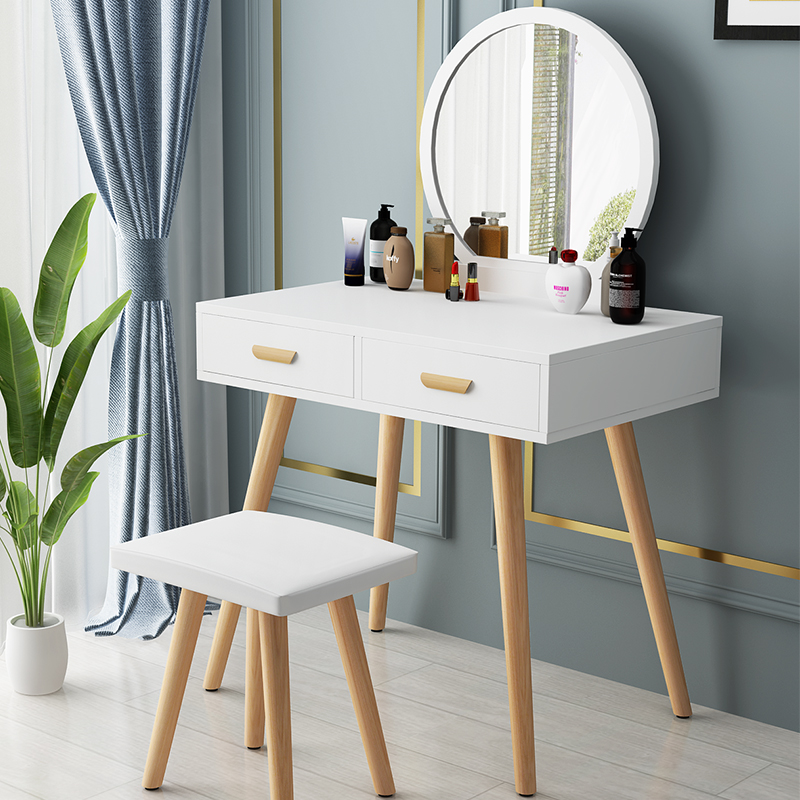 Nordic Minimalist Bedroom Dresser Dressing Table Modern Princess