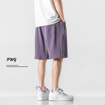 Tide Signs Day Ensemble Sports Shorts Men 2022 Summer Trend pure cotton 50% Pants Lovers Loose Casual Beach Pants