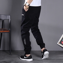 Tide brand 2021 Spring and Autumn new casual pants mens trend Joker pants straight slim slim small feet tooling pants