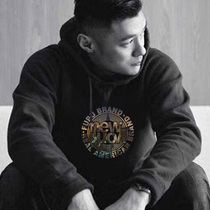 Tide brand 2021 autumn and winter plus velvet padded hooded oversuit mens ins hoodie trendy Joker coat