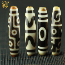 Tibetan Tianzhu genuine double tiger teeth Heaven and earth lotus master three eyes six eyes at a glance at the mountain Tianzhu pendant necklace for men and women