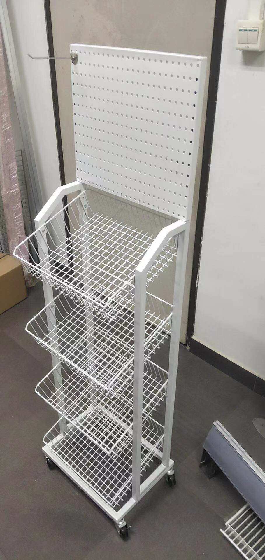 超市便利店小货架化妆品袜子多孔展示促销架子洞洞板药品移动万能