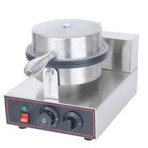 Single Head Ice Cream Machine Commercial Stainless Steel Ice Cream Egg Roll Machine Egg Silo Machine Crisp Machine Mold Manufacturer Direct