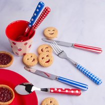 TR) Saber French import wave point stainless steel cutlery set knife fork spoon butter popular series