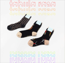 TR) Official agent of the United States Hansel from Basel original Japanese personality contrast color womens socks