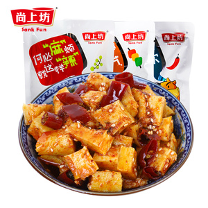尚上坊牛板筋牛肉干牛筋辣条零食小吃麻辣烧烤香辣独立真空装180g