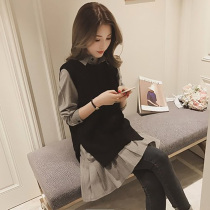 2021 new womens early autumn suit skirt two-piece Korean version of the temperament autumn dress high cold royal sister wind dress autumn and winter