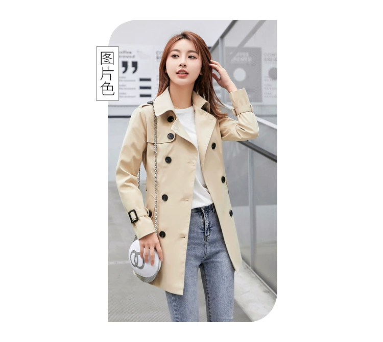 Áo khoác gió cho trẻ nhỏ mùa thu 145 ngắn xxs nhỏ nhắn trung dài 150 cao đáng kể 80 catties xuân và thu xs - Trench Coat