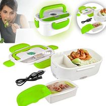 New 1 05L 12V Electric Heated Car Plug Heating Lunch Box