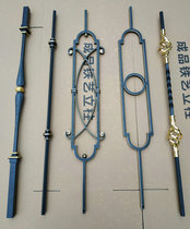 Wrought iron stair column handrail fence rod security group home improvement activity shaking head stair accessories custom simple light luxury