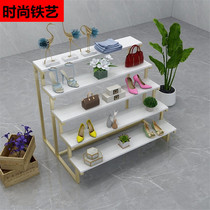 Clothing store high and low table Business display table display rack Bag shoe rack Assembly table Window Nakajima table Flower shop shelf