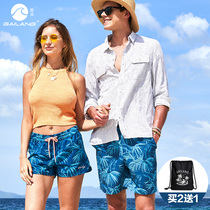 Gina Mens Beach Pants Speed Dry Loose Big Code Trend Casual Thin Shorts Swimming 50% Flat Corner Underwater Swimming Trunks
