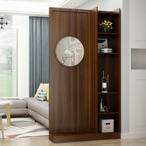 Entrance Door Screen Partition Living Room Hyun Guan Cabinet Light and luxurious entry to the door Modern minimalist New Chinese solid wood shelve