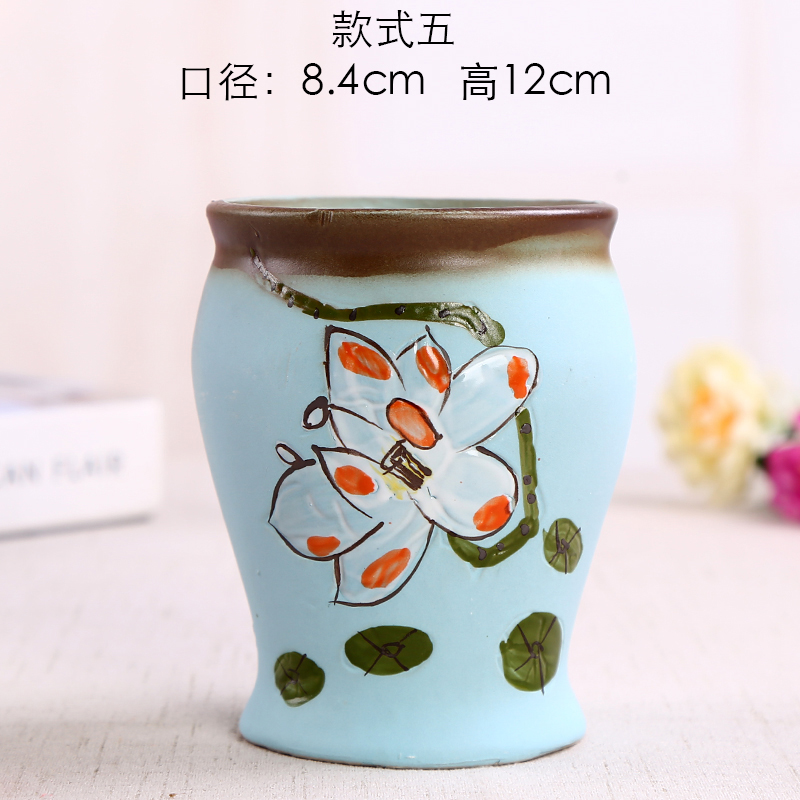 Hand - made meaty plant old running the flowerpot green plant a new ceramic vases, large vases, dry flower receptacle furnishing articles