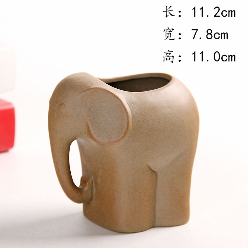 TaoXin language coarse TaoXiaoXiang meaty plant POTS cartoon creative rich tree asparagus ceramic flowerpot more meat