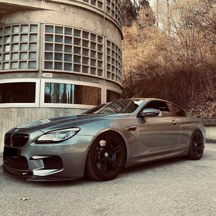 适用于f06f12宝马6系改装m6杠大小包围碳纤维v款前铲侧裙后唇尾翼