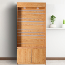 Wooden mobile phone accessories cabinet shelf slot board hook jewelry mobile phone shell computer accessories slot board display cabinet display cabinet