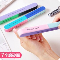 Seven faces polished polished strips of sponge polished filing nail filing with nail filing for a nail file with a manicure and a versatile nail bar
