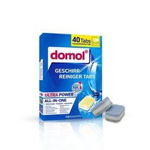 German domol dishwasher clean effervescent tablets dishwashing decontamination without residues to taint anti-pollution 40 tablets