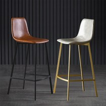 Net red chair Photo beauty salon Light luxury backrest Commercial clothing store High stool Small bar Comfortable Nordic style