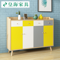 Nordic shoe cabinet door household simple modern entrance foyer cabinet Large capacity balcony locker Shoe cabinet Economical