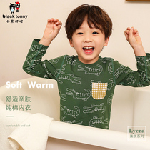 Small black tootto intimacy Tony autumn winter lingerie suit for men and women cotton-cotton autumn clothes autumn pants leica home clothes childrens clothing suit