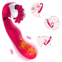 Dildo Tongue Licking Vibrator Masturbation Ddevice Clitoral