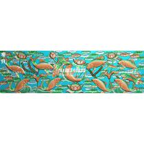 Y-286 Nine Carp Flowers Fish Horizontal Screen Back Panel Hanging Flat Wood Carving Fine Sculpture RELIEF Figure JDP Grey Plot BMP