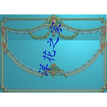 msm023 Carved relief figure European Western flower wall background wall wooden door stone carving figure msm023