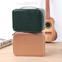 Spot second hair LAMER aquamarine mystery large capacity retro cosmetic bag cosmetic case counter