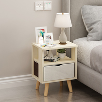 Nordic bedside table Simple modern bedside storage cabinet Simple within 50 yuan Bedroom bedside small cabinet Economy type