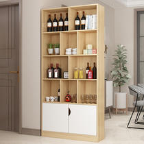 Simple modern European multi-function storage cabinet Wine cabinet Floor shelf Simple bookcase bookshelf free combination