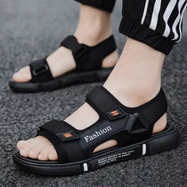 Slippers mens tide outdoor wear non-slip sandals 2021 new summer fashion versatile couple mens sandals